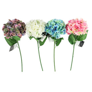 Kunst bloem hortensia 54 cm 4 assorti | 4 stuks