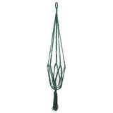 No brand in the mood collection pothouder donker groen macrame 110 cm | 6 stuks