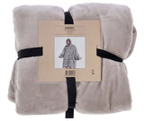 No brand hoodie plaid sherry 70x110 cm pumice stone