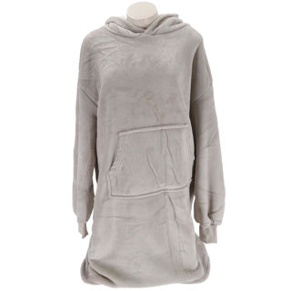 No brand hoodie plaid sherry 70x110 cm pumice stone