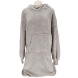 No brand hoodie plaid sherry 70x110 cm pumice stone