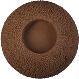 No brand theelichthouder concrete brown 15x15x15cm