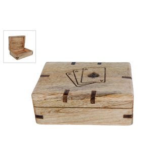 No brand doos cards voor speelkaarten mango 12x9x4cm | 4 stuks