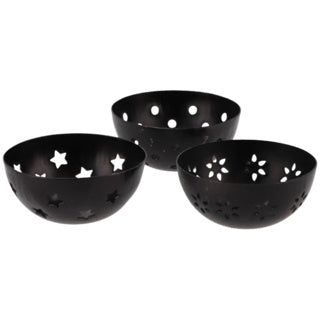 Theelicht geurblokjeshouder amber metaal 7,5 cm | 6 stuks