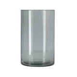 No brand vaas levi cylinder dark grey transp. h21 d14 | 6 stuks