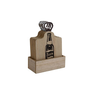 No brand onderzetter cheers s4 11,5x5,5x4cm | 6 stuks