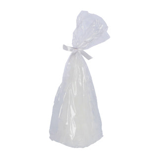 No brand kaars boom white 10x10x20cm | 4 stuks
