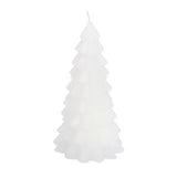 No brand kaars boom white 10x10x20cm | 4 stuks
