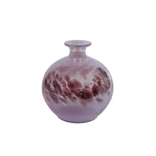 No brand vaas orla paars glas 22x22x23,5cm