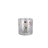 No brand ptmd theelichthouder winty white xl 15 cm | 2 stuks