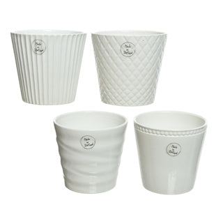 Bloempot keramiek 4 assorti | 4 stuks
