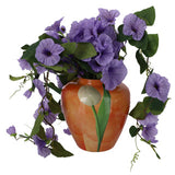 No brand vaas tulp oranje metaal 20x20x22cm