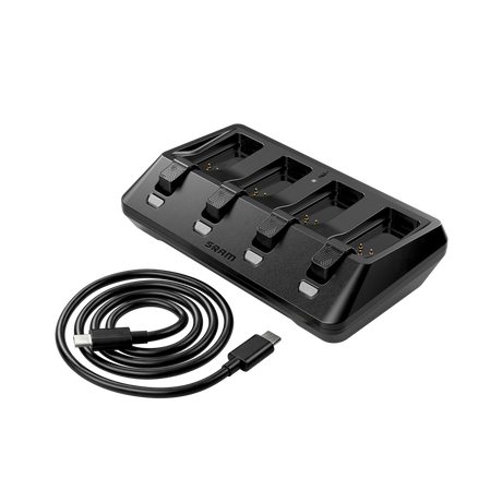 Sram batterijlader axs battery base charger 4-ports (including usb-c cord)