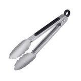 Westmark grilltang + serveertang, met roestvrijstalen uiteindes en rubberen handvatten, lengte: 20 cm, roestvrij staal kunststof, classic spezial mini, zilver zwart, 16232270