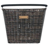 Basil Bremen Rattan Look KF - fietsmand - voorop - donkerbruin