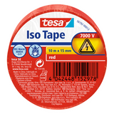 Tesa 1067798 - electrische isolatie 10m x 15mm rood | 10 stuks