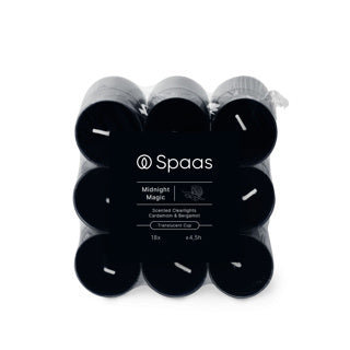 Spaas geurende clearlights blokverpakking x18 4,5u - midnight magic | 4 stuks