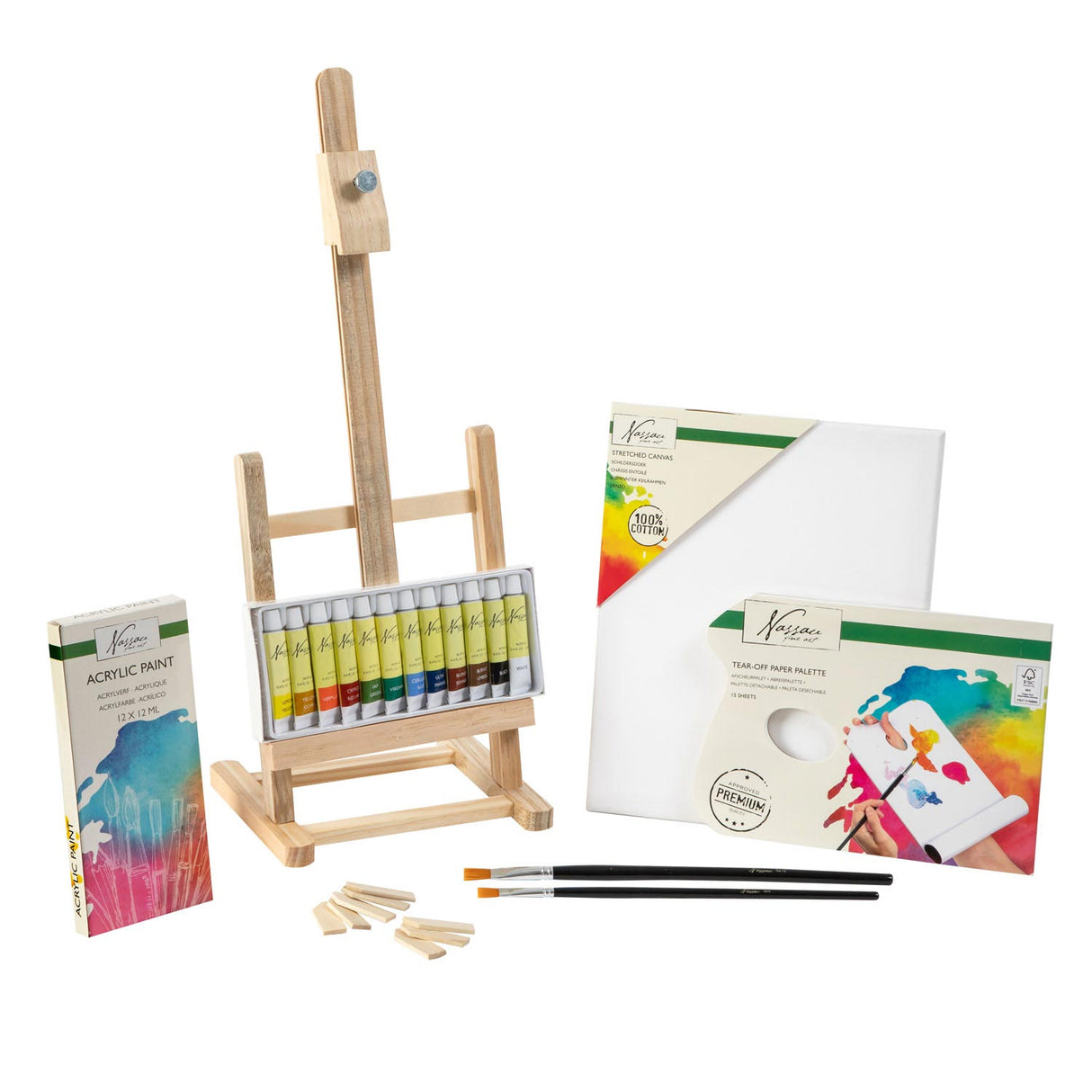 Nassau fine art nassau complete acrylset, 17dlg.