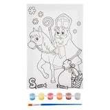 Grafix sinterklaas canvas schilderen op nummer