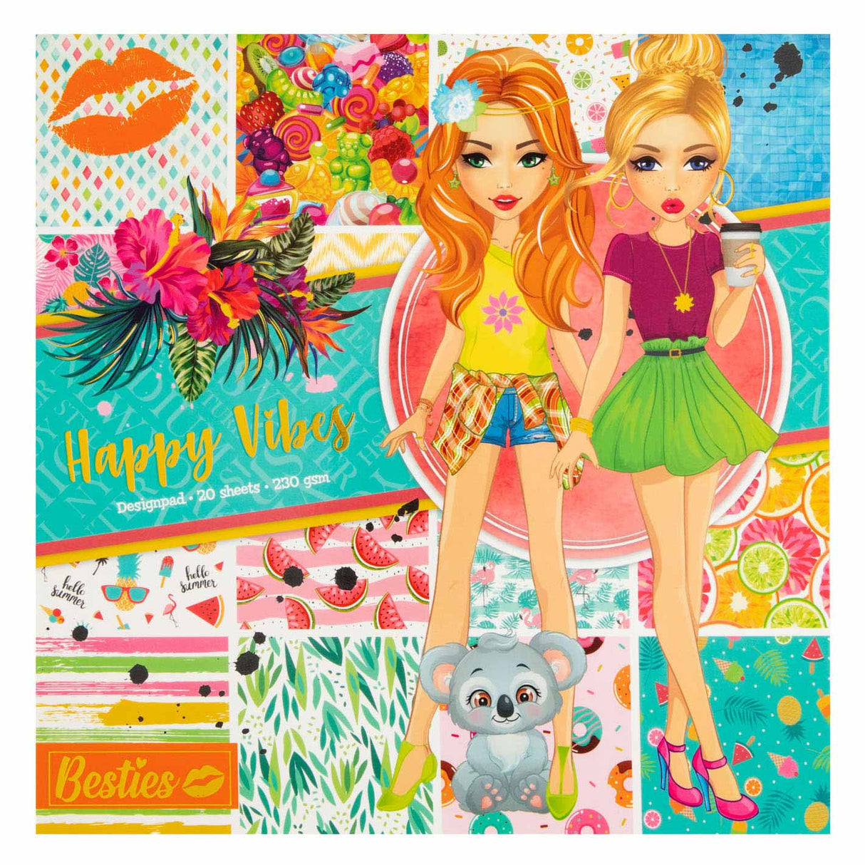 Creative Craft Group Design Blok Happy Vibes, 20 vellen