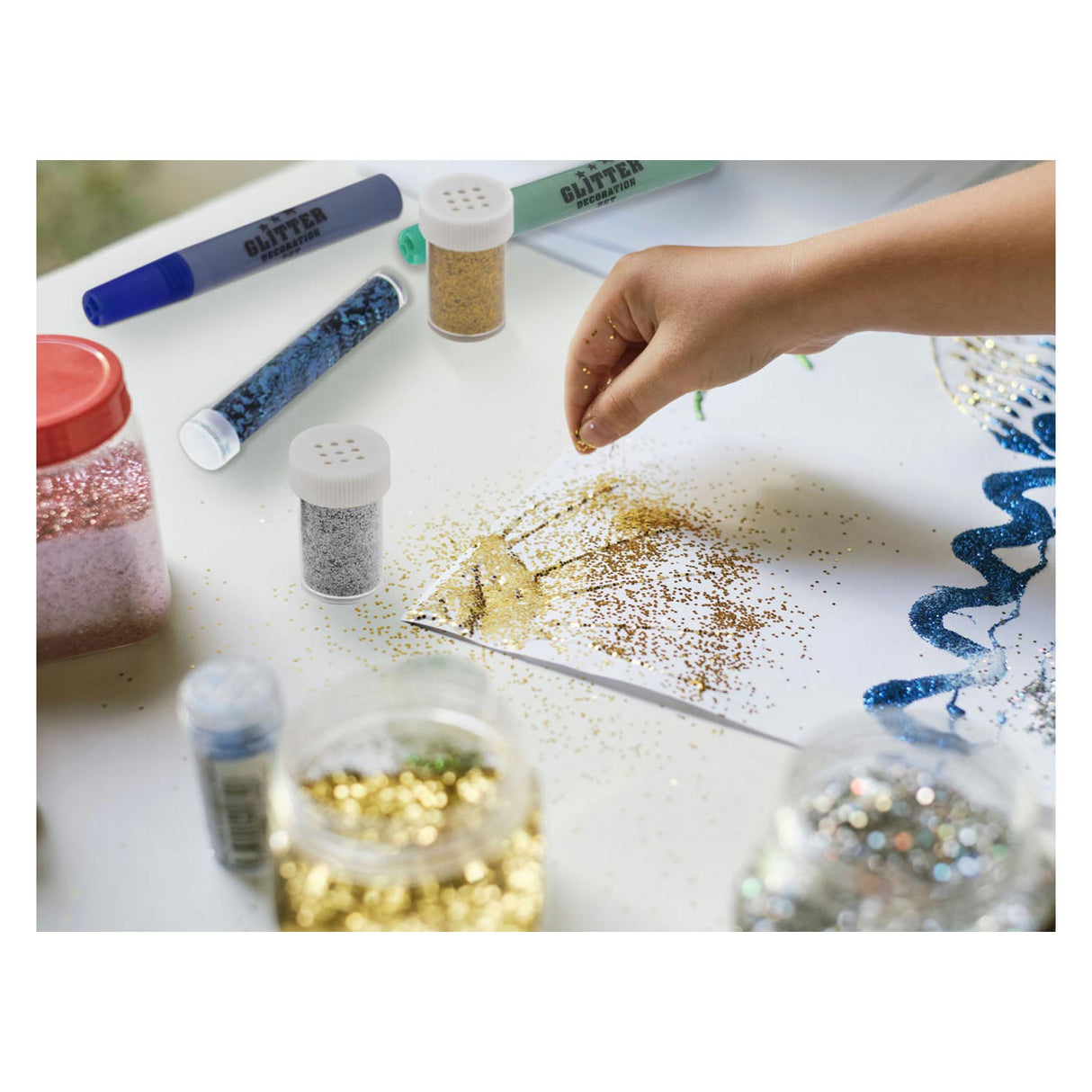 Creative Craft Group Glitter Decoratieset, 17dlg.