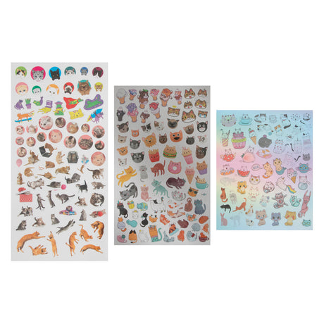 Creative Craft Group Stickerset Katten, 100st.