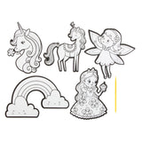 Grafix kraskunst stickers - fantasiewereld, 6dlg.
