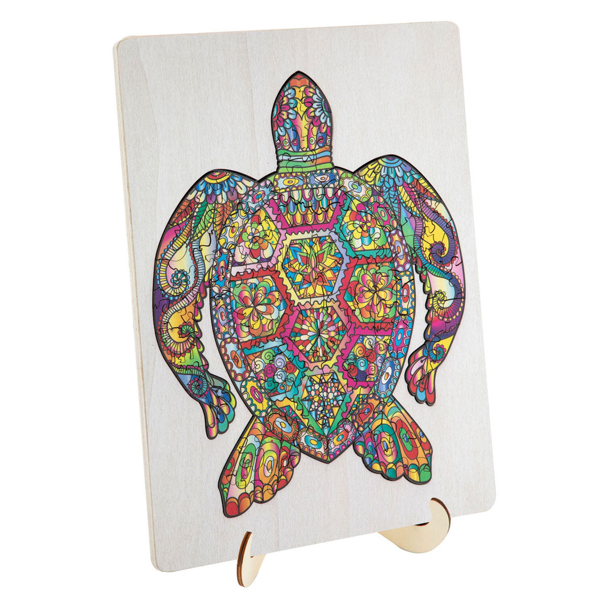 Creative craft group houten legpuzzel schildpad, 130st.