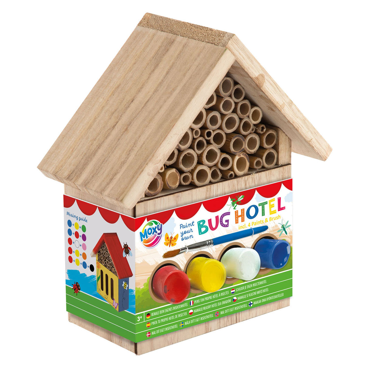 Creative craft group schilder je eigen houten insectenhotel verfset