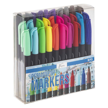 Nassau fine art permanent marker 30pcs - stiften voor op plastic - stiften voor volwassenen - creatief tekenen - markers