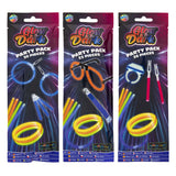 Creative craft group glow in the dark sticks party pack, 30dlg.