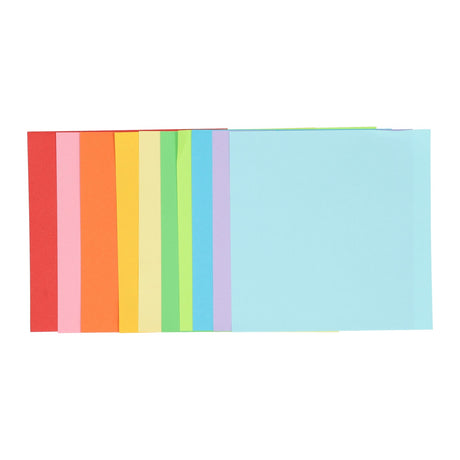 Creative craft group vouwblaadjes 15x15cm, 120 vellen 10 kleuren