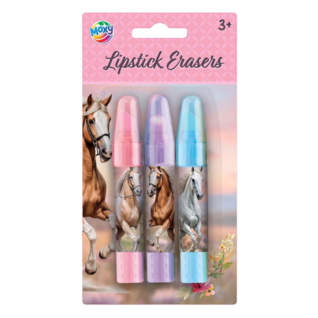 Creative craft group paarden lipstick gummen - 3st.