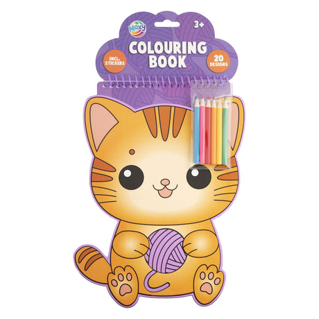 Moxy dierenvorm kleurboek 20 vel + 6 potloodjes