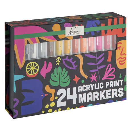 Creative craft group nassau grote acryl verfmarkers - 24st.