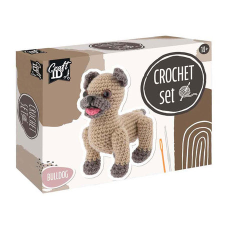 Creative craft group haakpakket bulldog - incl. naald en draad