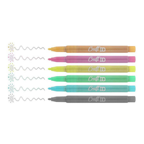 Creative craft group outline markers - 6st.