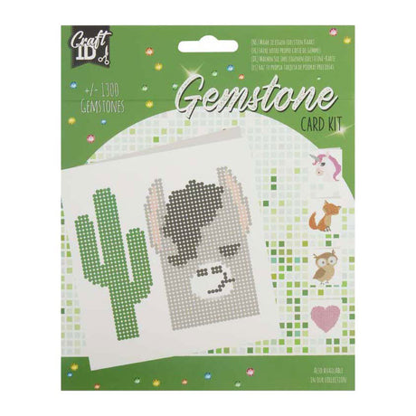 Creative craft group maak je eigen edelstenen kaart met envelop