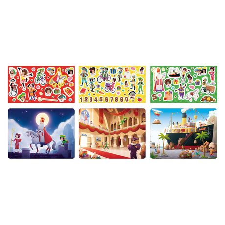 Creative craft group club van sinterklaas stickerscene - 23x28cm