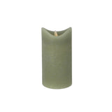 Daily home led kaars 7,5x15 cm groen | 4 stuks