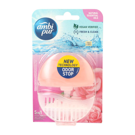 Ambi pur toiletblok 55ml starter 5in1 wild rose pink grapefruit