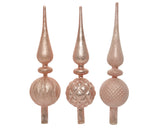 Decoris piek 31cm glas poederroze