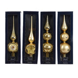 Decoris piek glas groot ø8x31cm licht goud