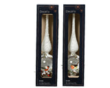 Decoris piek roodborstje glas 31cm