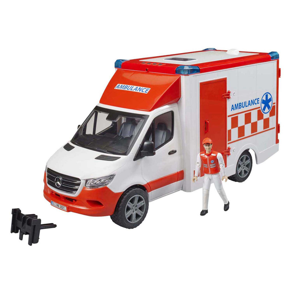 Bruder mercedes benz sprinter ambulance met chauffeur + licht en geluid