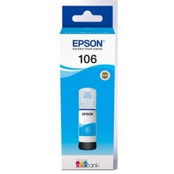 Inktfles epson 106 c13t00r240 cyaan