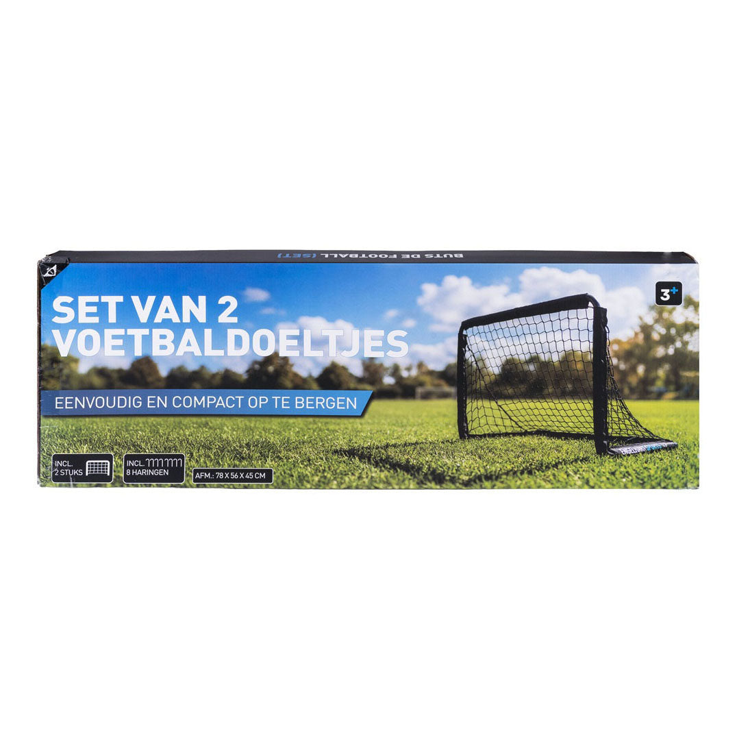 Voetbaldoeltjes zwart, 2st