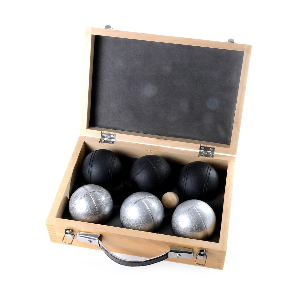 Jeu de boules in luxe koffer, 6 ballen