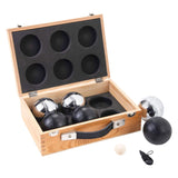 Jeu de boules in luxe koffer, 6 ballen