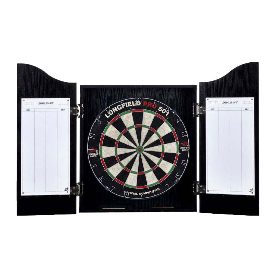 Engelhart houten cabinet met sisal dartbord incl. dartset